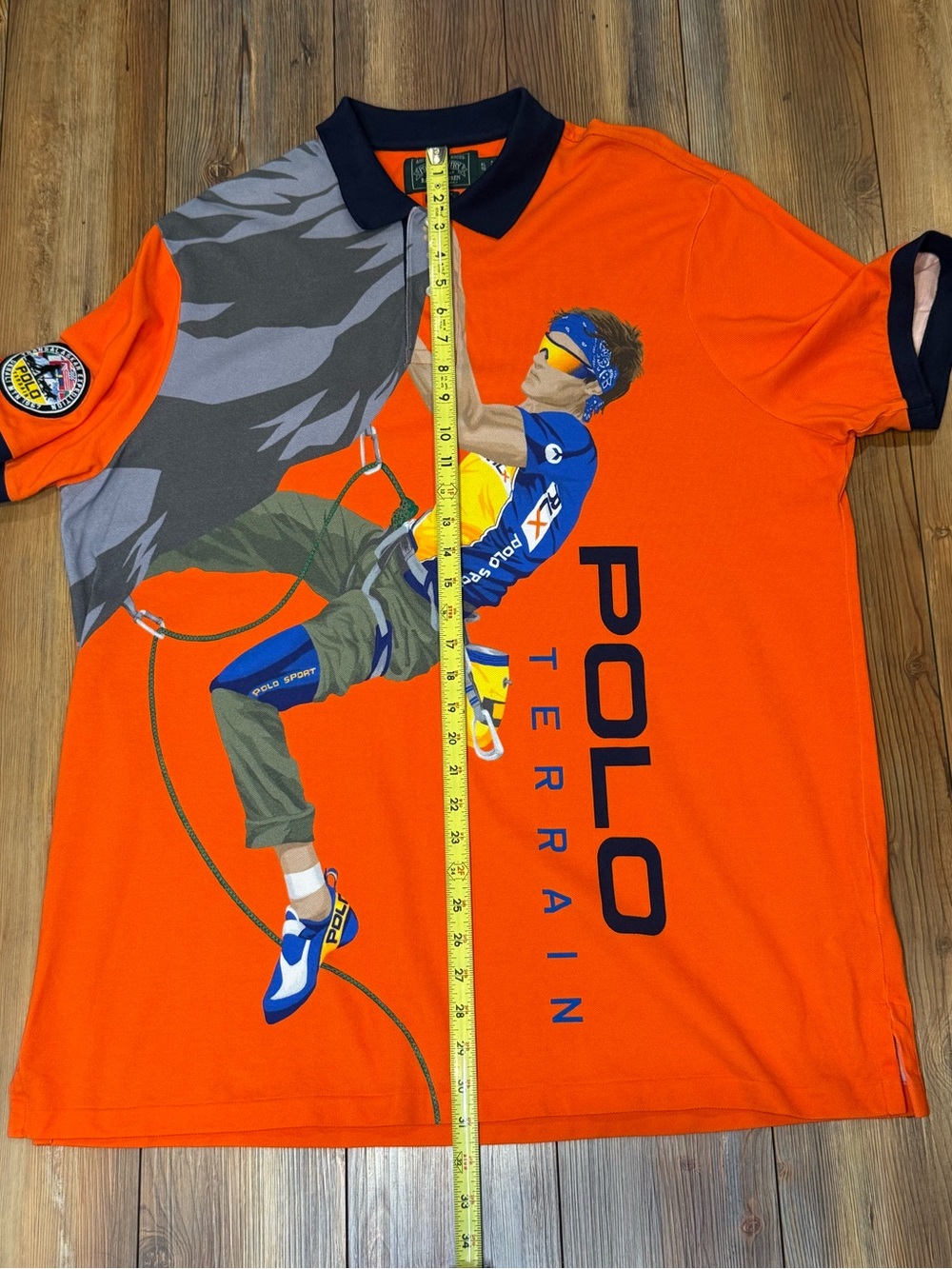 Polo by Ralph Lauren Orange Polo Terrain Climbing Graphic Shirt - Picture 6 of 9